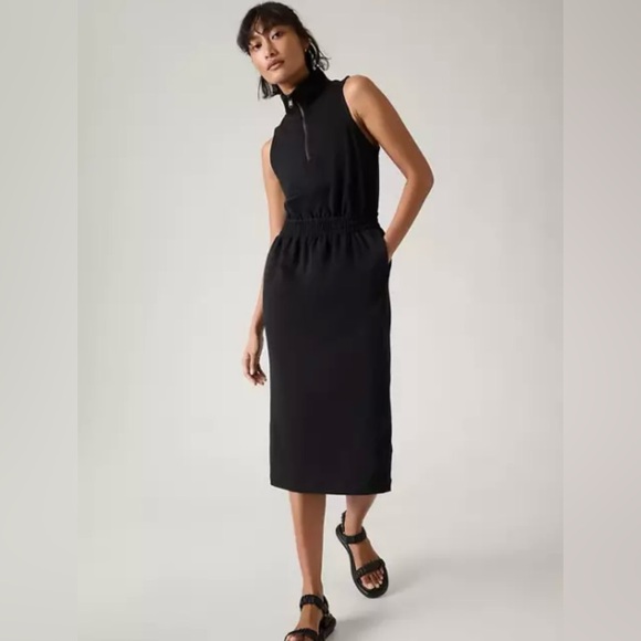 Athleta Retroterry Dress // Black - Picture 1 of 8